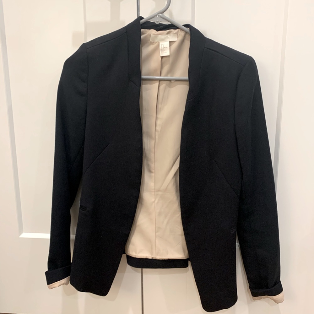 H&M Navy Thick Blazer